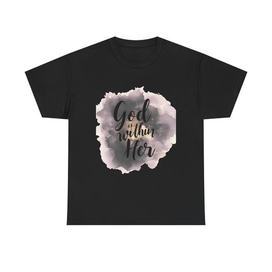 He is Within Her Unisex Heavy Cotton Tee - Inspirational Women's Shirt