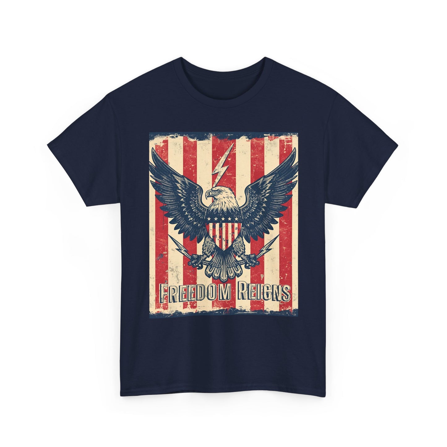Vintage Freedom Rights Eagle Graphic Tee | Trendy Streetwear T-Shirt | Unisex Cotton Comfort