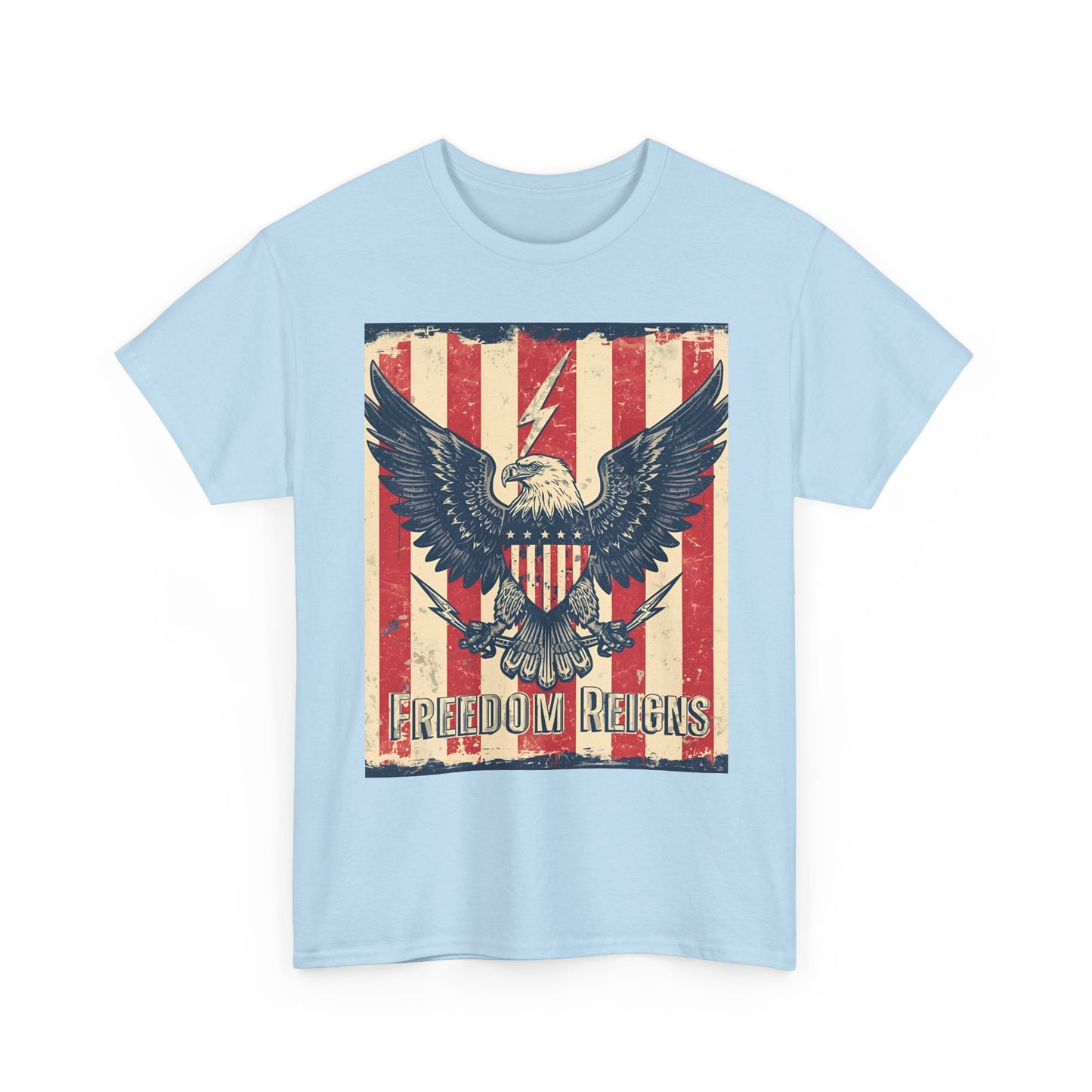 Vintage Freedom Rights Eagle Graphic Tee | Trendy Streetwear T-Shirt | Unisex Cotton Comfort