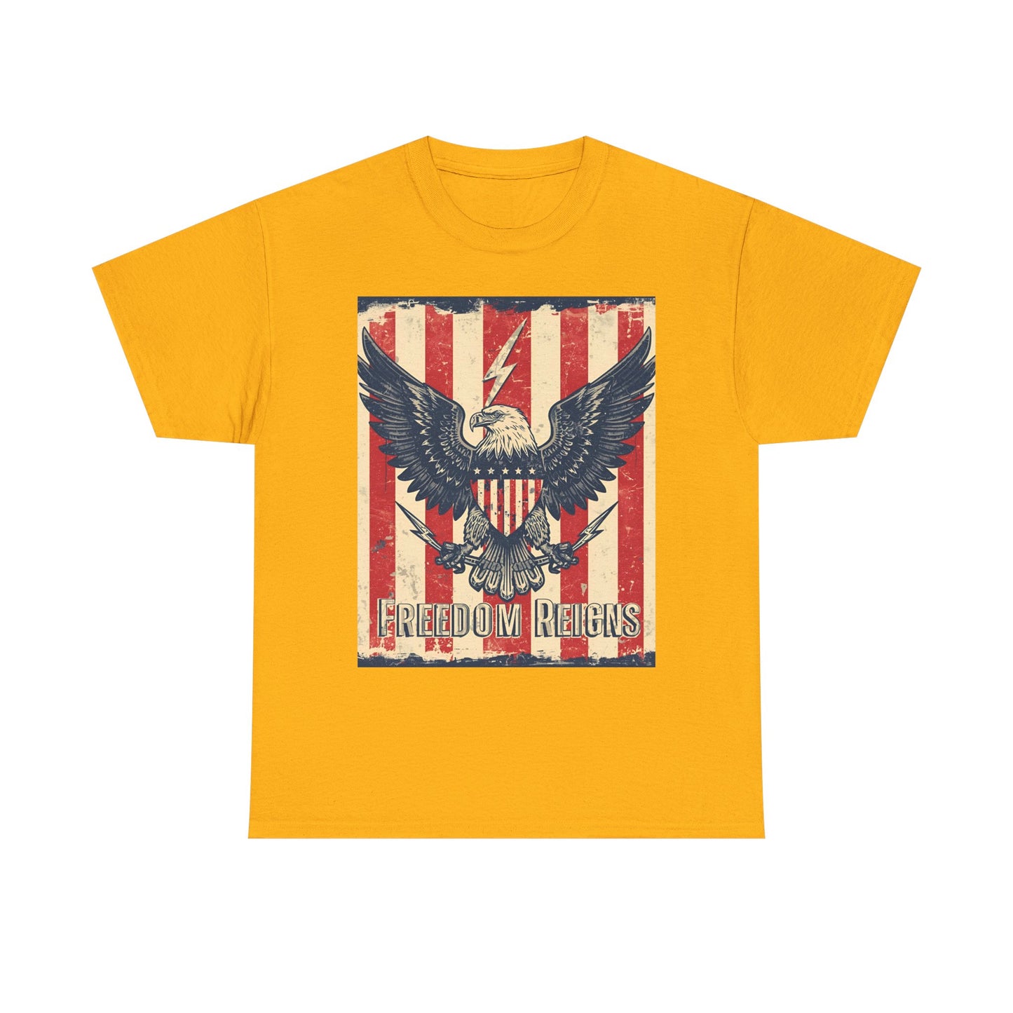 Vintage Freedom Rights Eagle Graphic Tee | Trendy Streetwear T-Shirt | Unisex Cotton Comfort