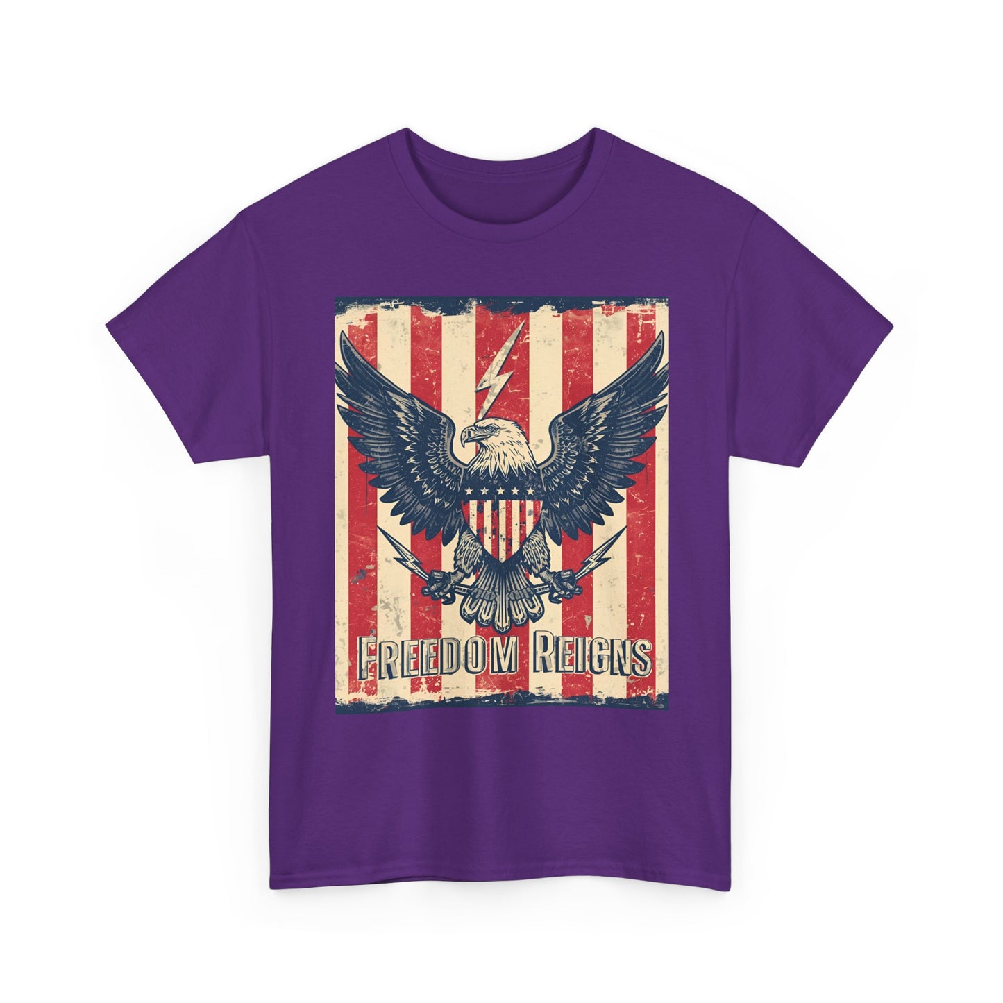 Vintage Freedom Rights Eagle Graphic Tee | Trendy Streetwear T-Shirt | Unisex Cotton Comfort