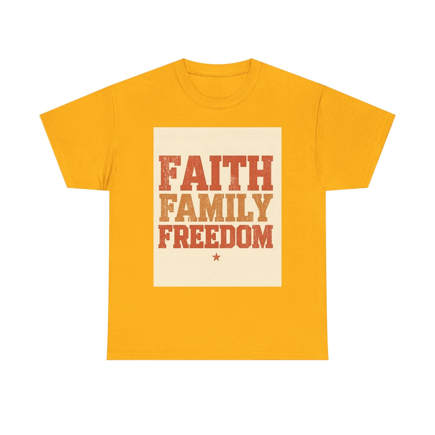 Heavy Faith Family Freedom Graphic , Inspirational , Family Gathering , Casual Wear, Gift For Loved Ones Graphic Tee | Trendy Streetwear ...