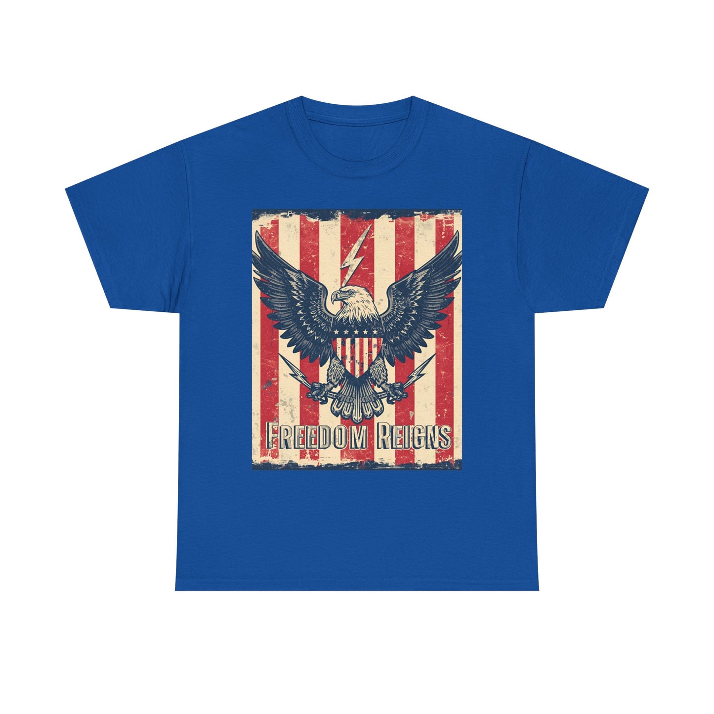 Vintage Freedom Rights Eagle Graphic Tee | Trendy Streetwear T-Shirt | Unisex Cotton Comfort