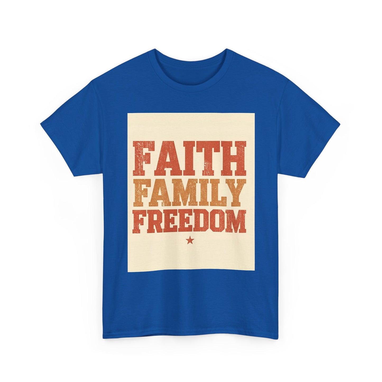 Heavy Faith Family Freedom Graphic , Inspirational , Family Gathering , Casual Wear, Gift For Loved Ones Graphic Tee | Trendy Streetwear ...