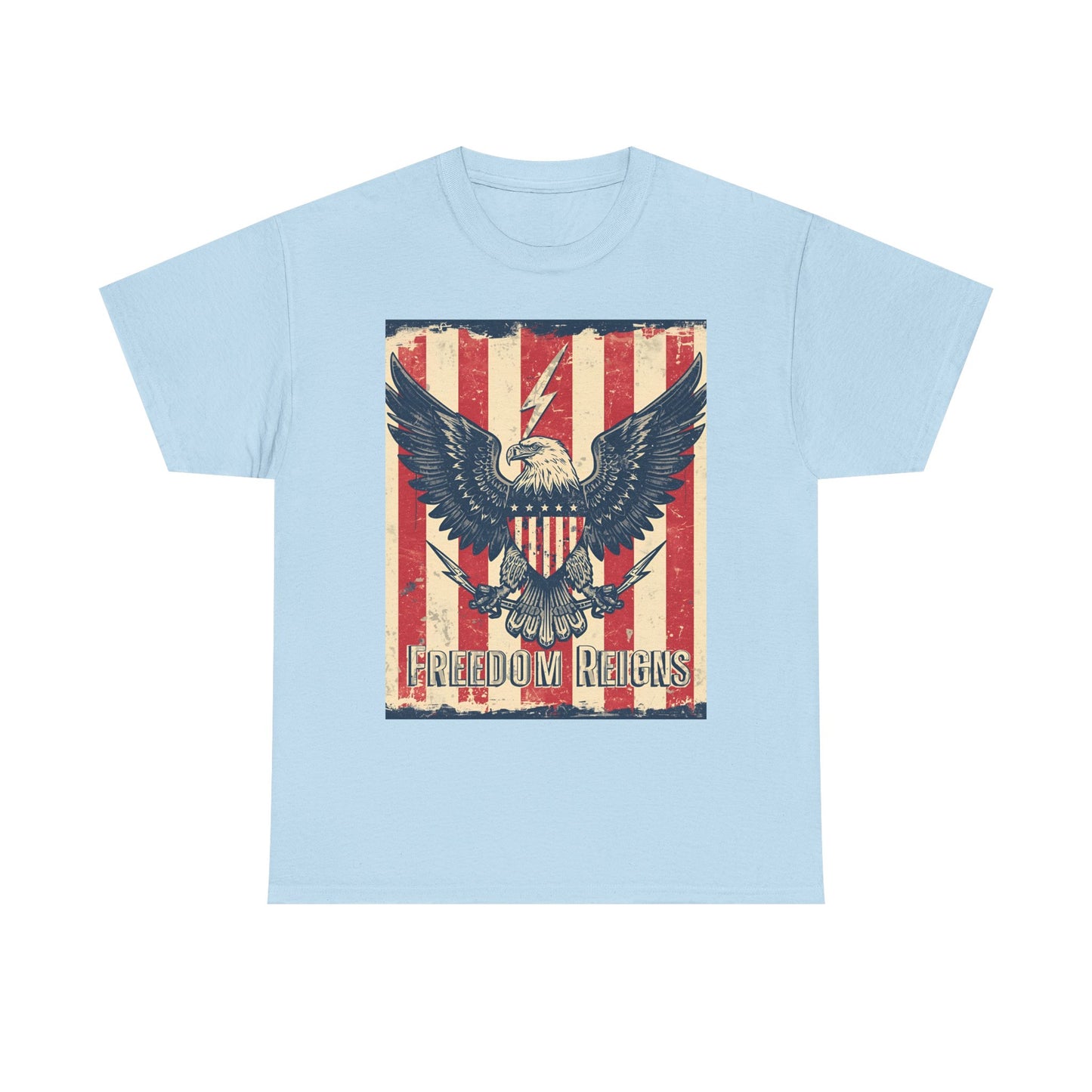 Vintage Freedom Rights Eagle Graphic Tee | Trendy Streetwear T-Shirt | Unisex Cotton Comfort