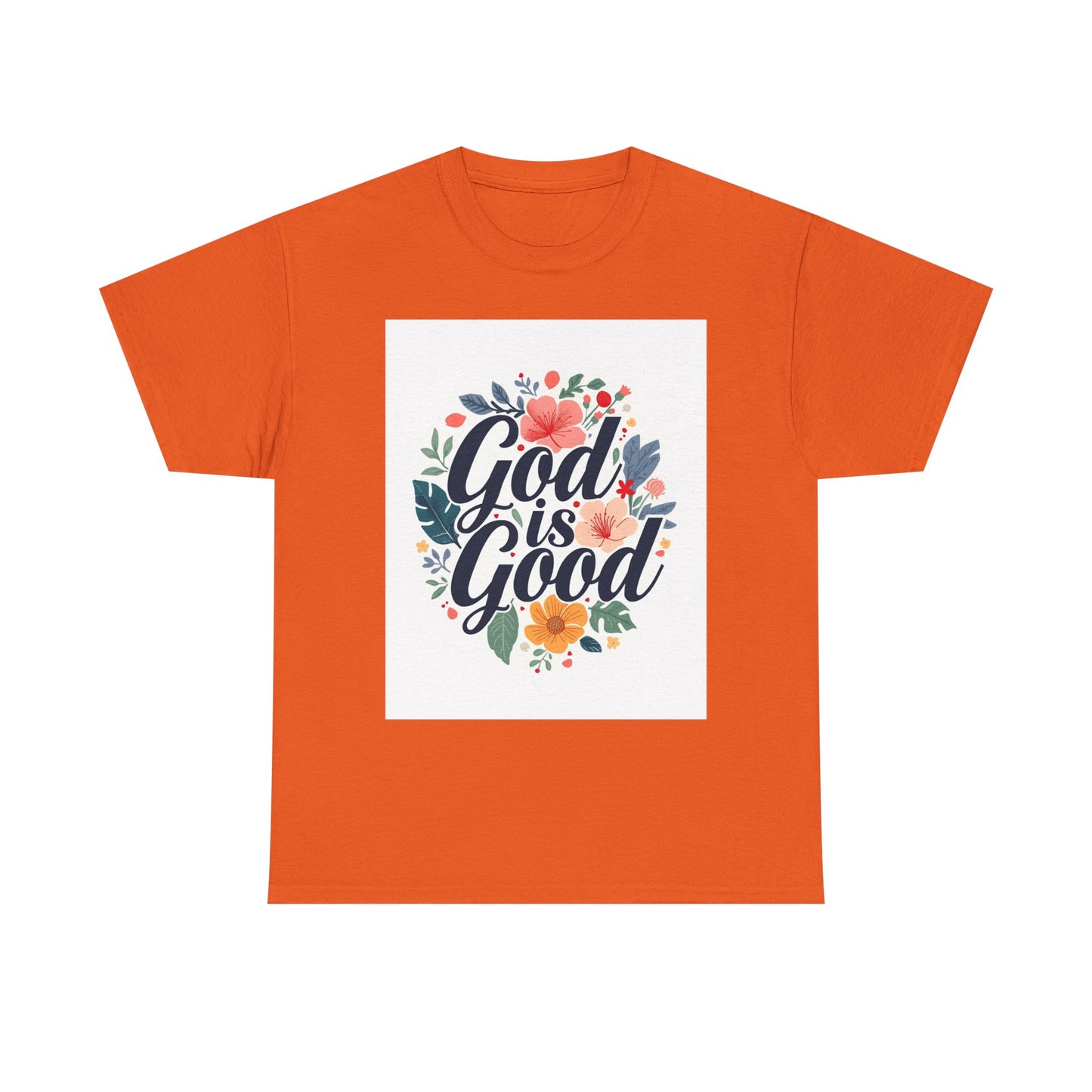 Faith-Based Floral Unisex Heavy Cotton Tee