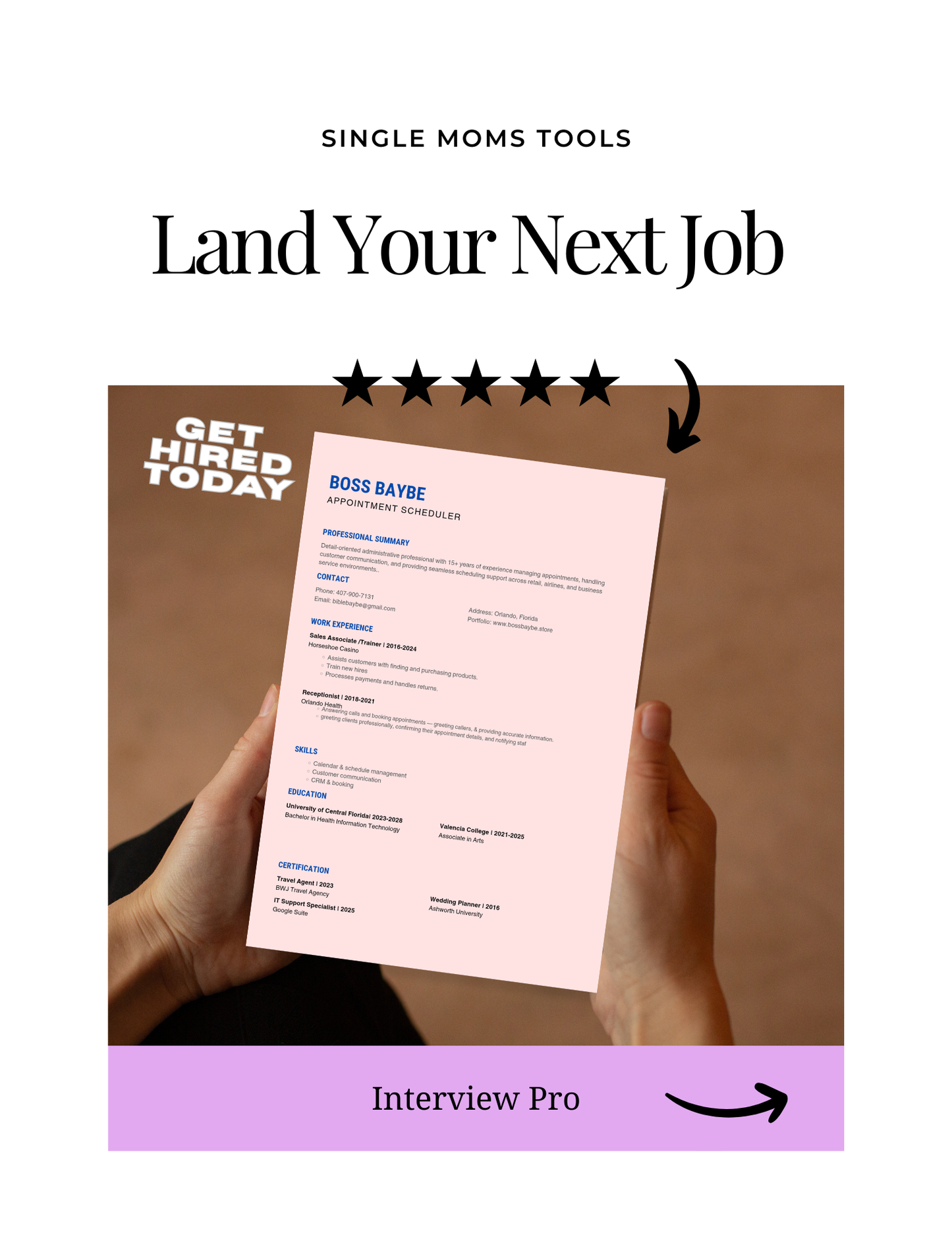Item 5- Professional Resume Template | Modern | 5 Canva Templates | ATS Friendly | Simple Document