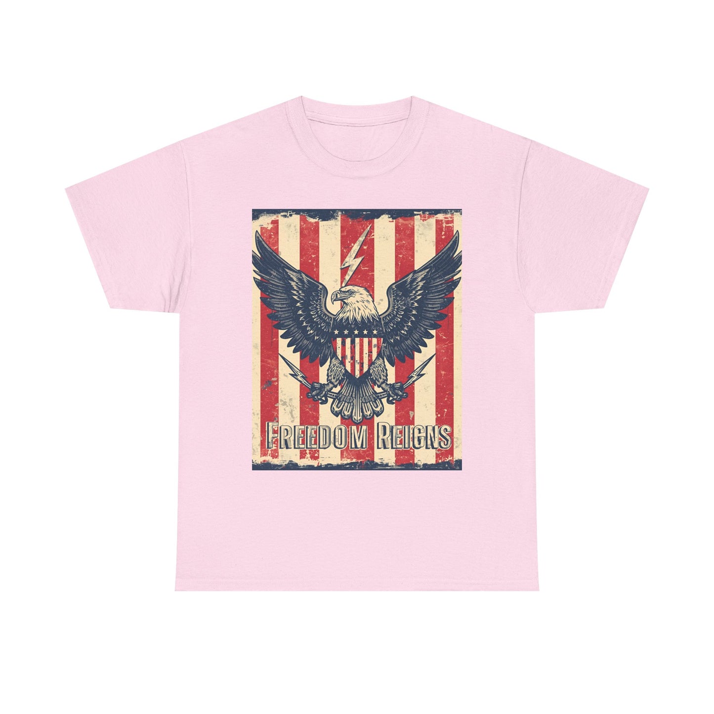 Vintage Freedom Rights Eagle Graphic Tee | Trendy Streetwear T-Shirt | Unisex Cotton Comfort