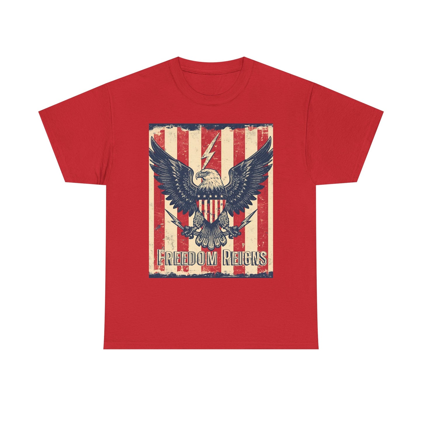 Vintage Freedom Rights Eagle Graphic Tee | Trendy Streetwear T-Shirt | Unisex Cotton Comfort