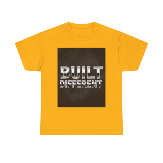 Built Different Heavy , Inspiring Gift, Casual Wear, Workout , Motivational Fashion, Street Style Top Graphic Tee | Trendy Streetwear T-S...