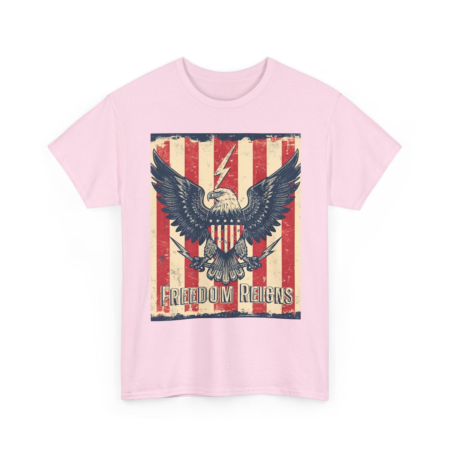 Vintage Freedom Rights Eagle Graphic Tee | Trendy Streetwear T-Shirt | Unisex Cotton Comfort