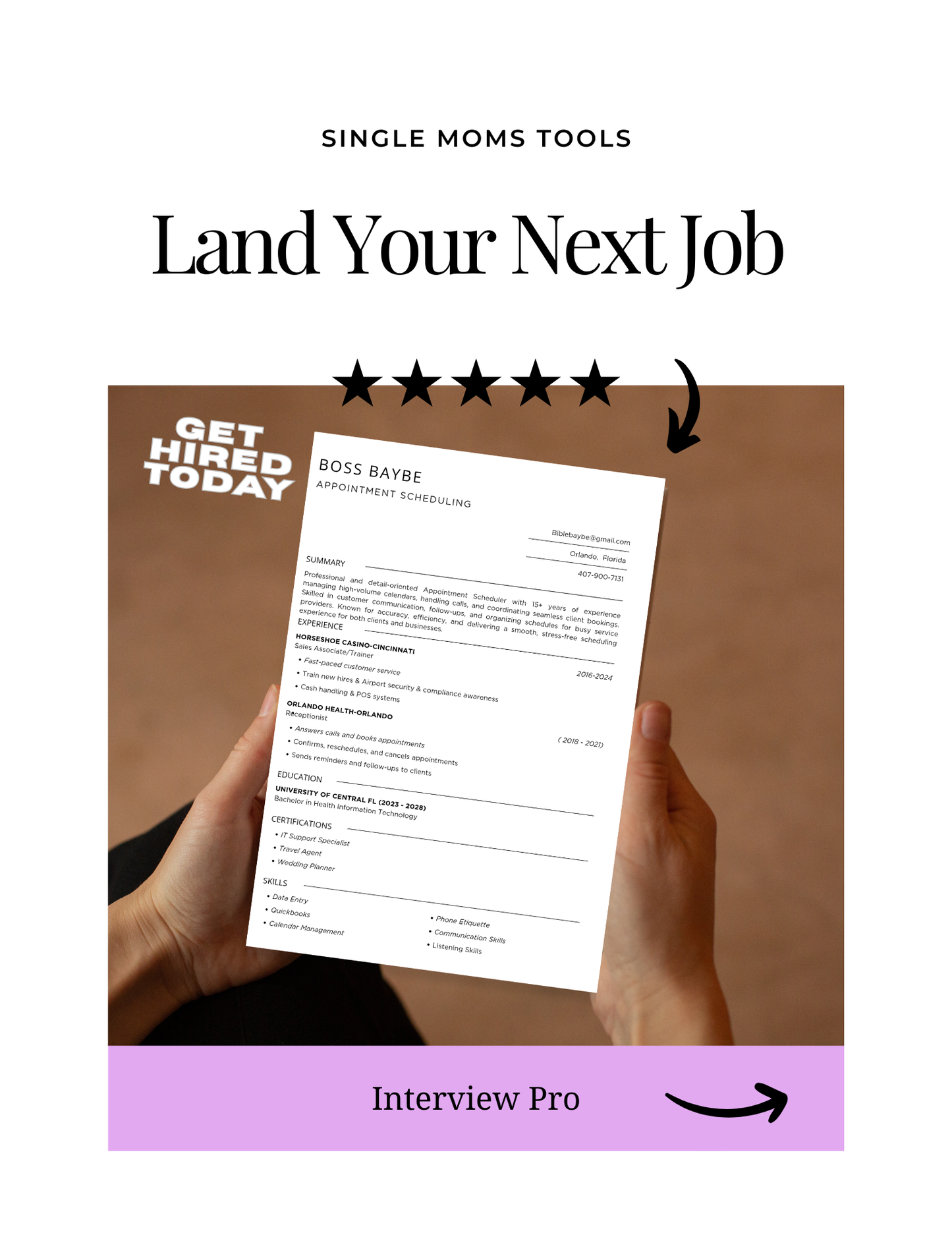 Item 4- Professional Resume Template | Modern | 5 Canva Templates | ATS Friendly | Simple Document
