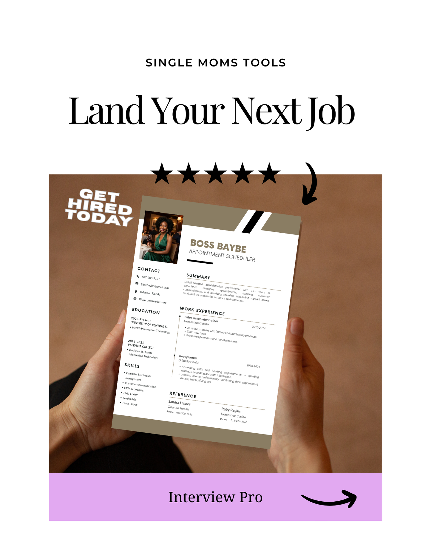 Item 6- Professional Resume Template | Modern | 7 Canva Templates | ATS Friendly | Simple Document