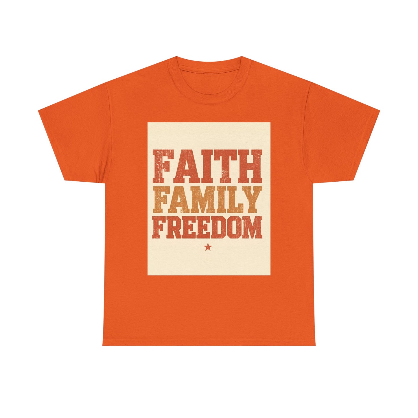 Heavy Faith Family Freedom Graphic , Inspirational , Family Gathering , Casual Wear, Gift For Loved Ones Graphic Tee | Trendy Streetwear ...