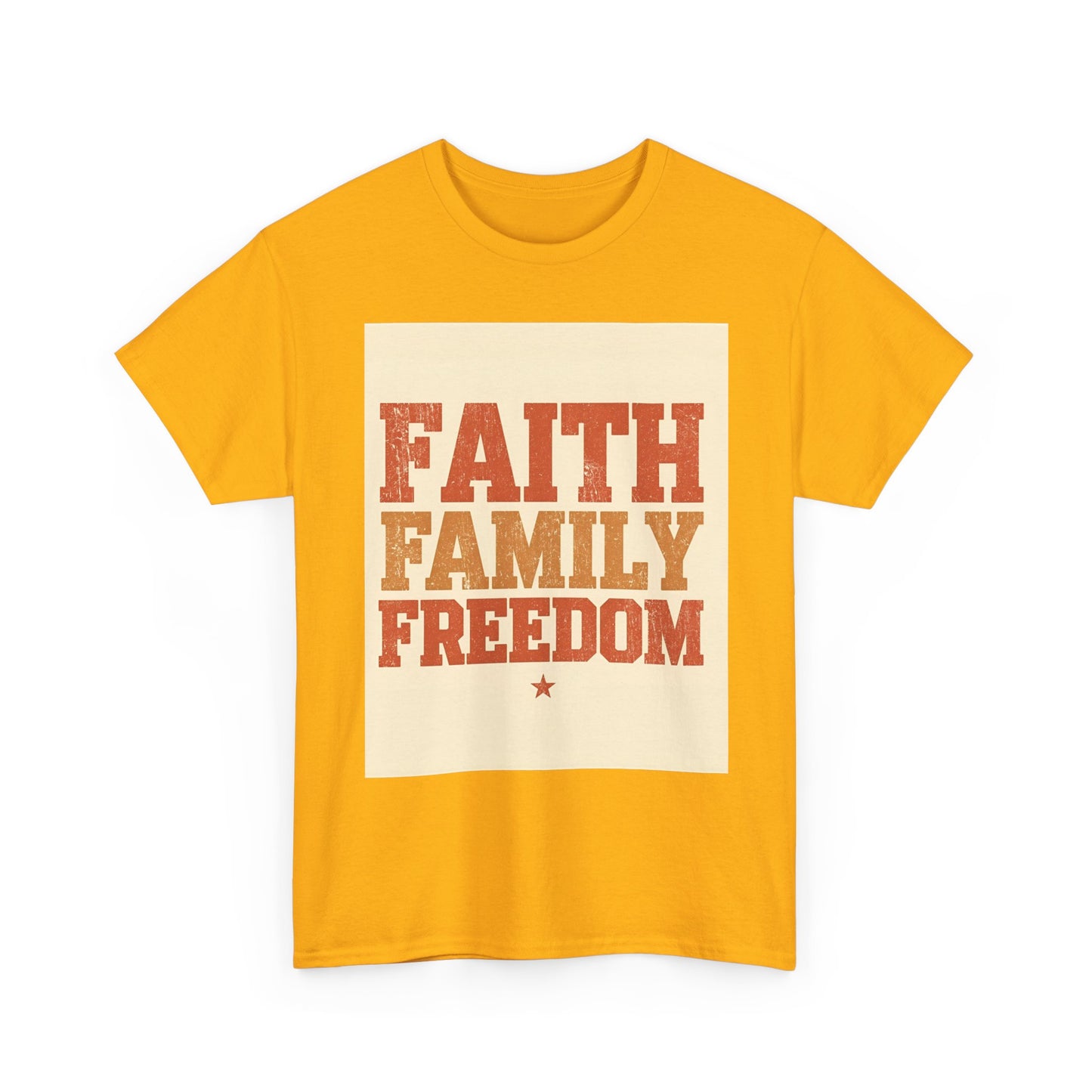 Heavy Faith Family Freedom Graphic , Inspirational , Family Gathering , Casual Wear, Gift For Loved Ones Graphic Tee | Trendy Streetwear ...
