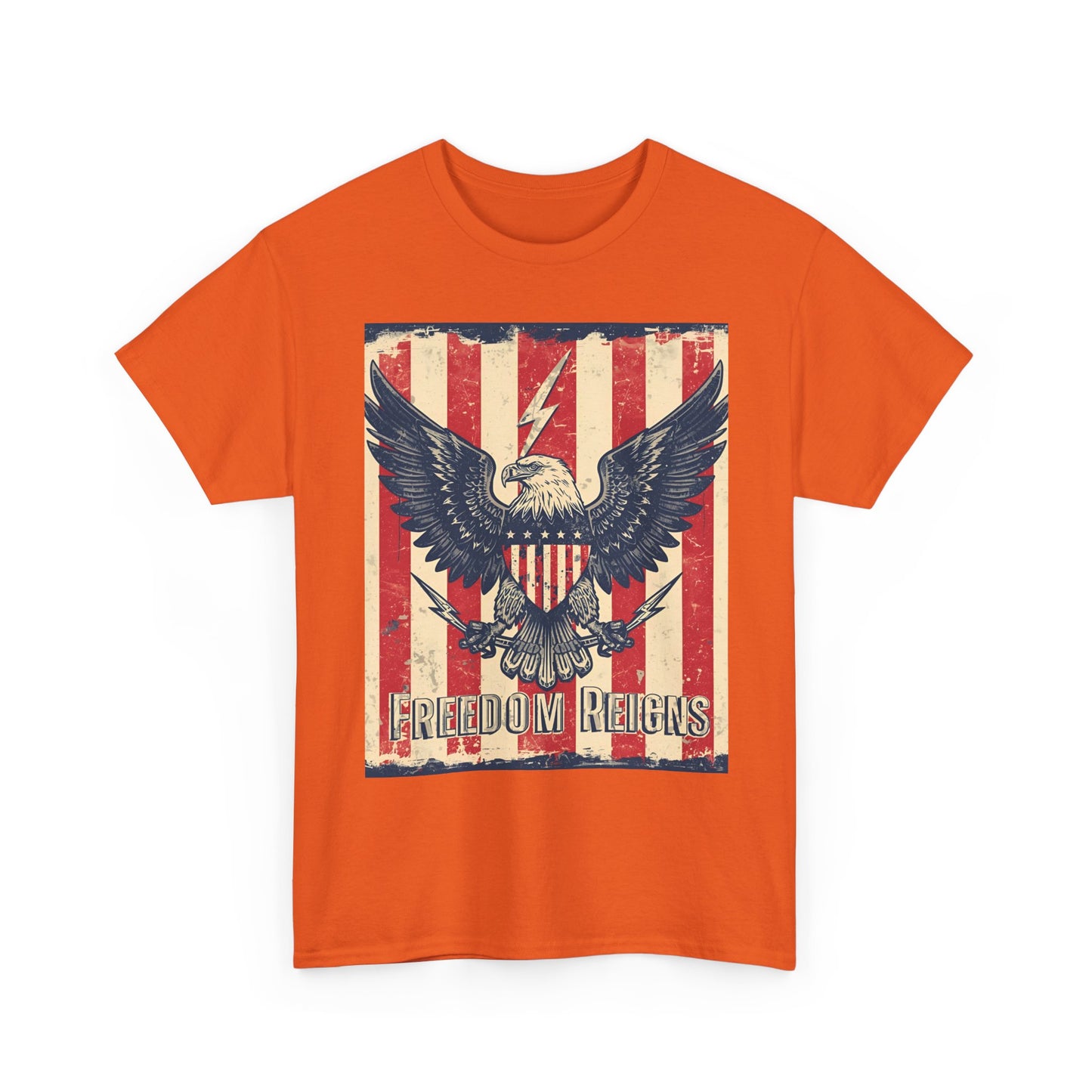 Vintage Freedom Rights Eagle Graphic Tee | Trendy Streetwear T-Shirt | Unisex Cotton Comfort