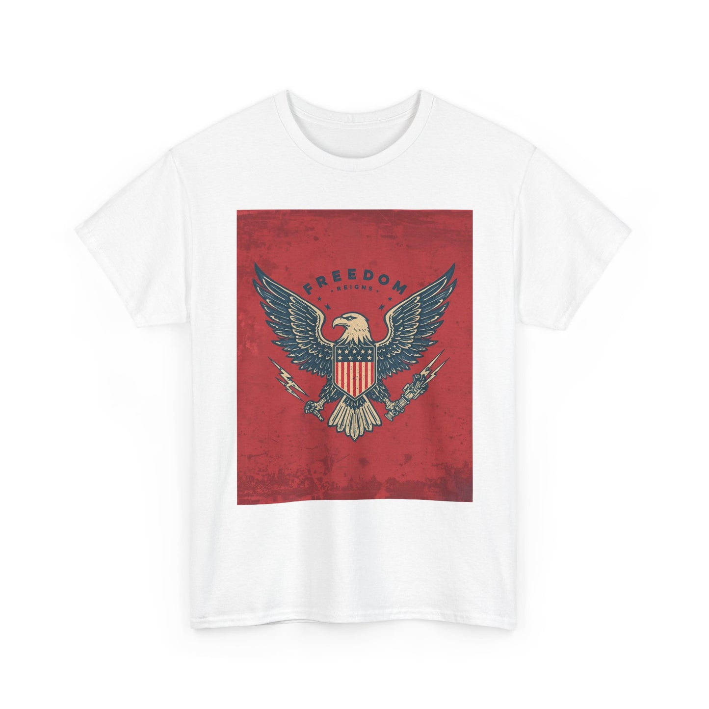 Freedom Eagle Heavy , American Pride , Patriotic , Fourth Of July Gift, Vintage Eagle Graphic Graphic Tee | Trendy Streetwear T-Shirt | U...