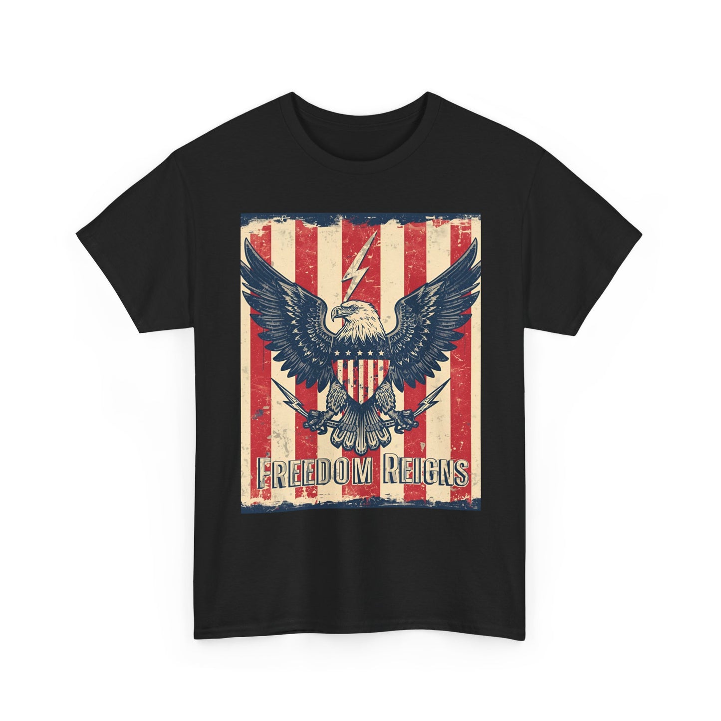 Vintage Freedom Rights Eagle Graphic Tee | Trendy Streetwear T-Shirt | Unisex Cotton Comfort