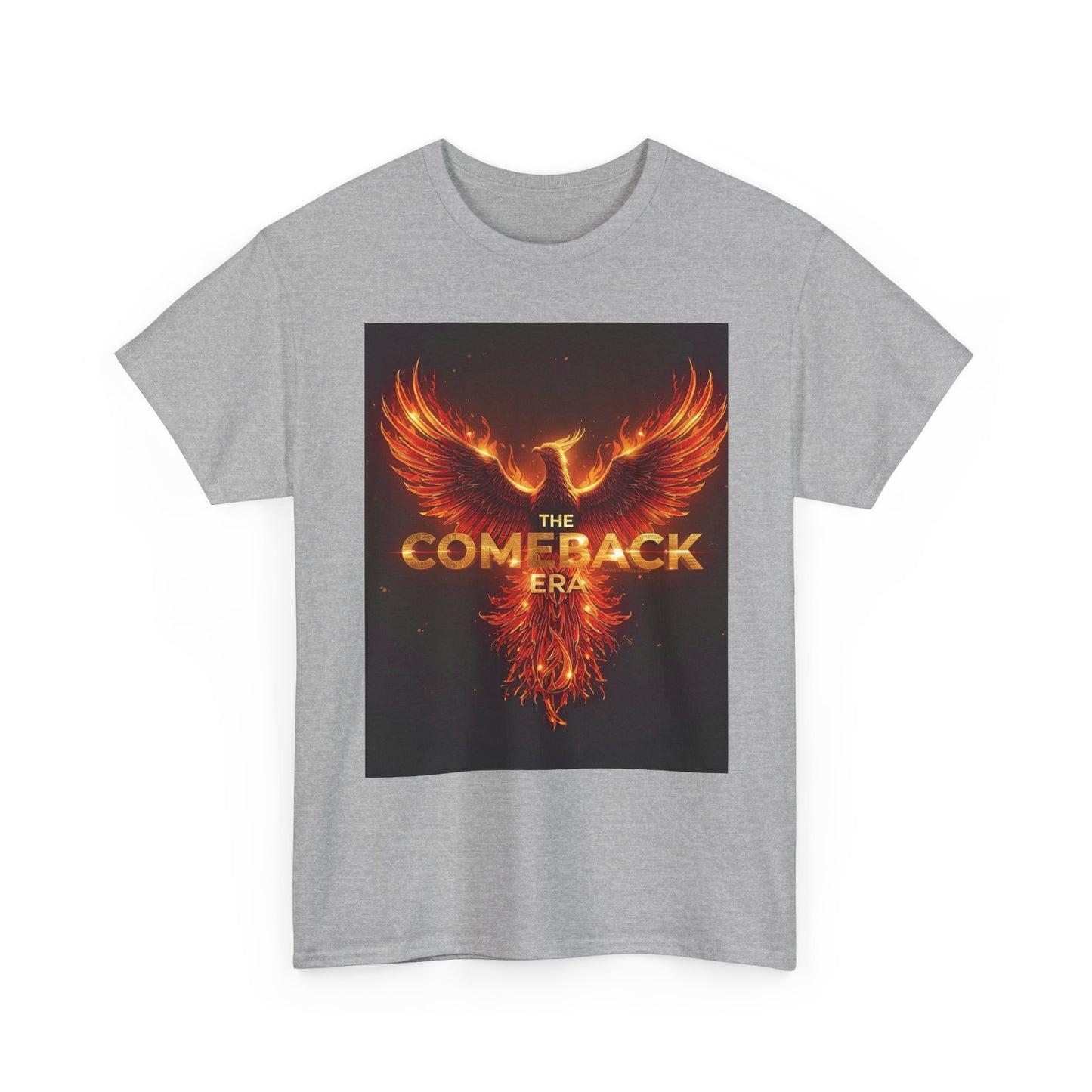 The Comeback Era Heavy , Motivational , Phoenix Graphic , Casual Wear, Gift Idea Graphic Tee | Trendy Streetwear T-Shirt | Unisex Cotton ...