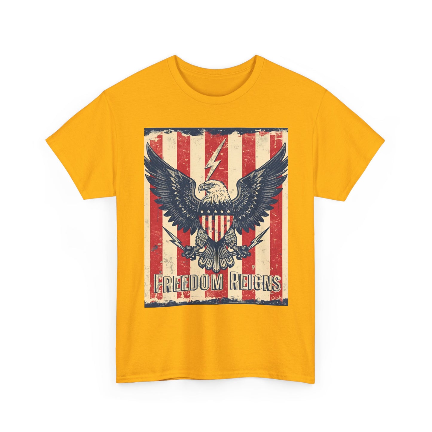Vintage Freedom Rights Eagle Graphic Tee | Trendy Streetwear T-Shirt | Unisex Cotton Comfort