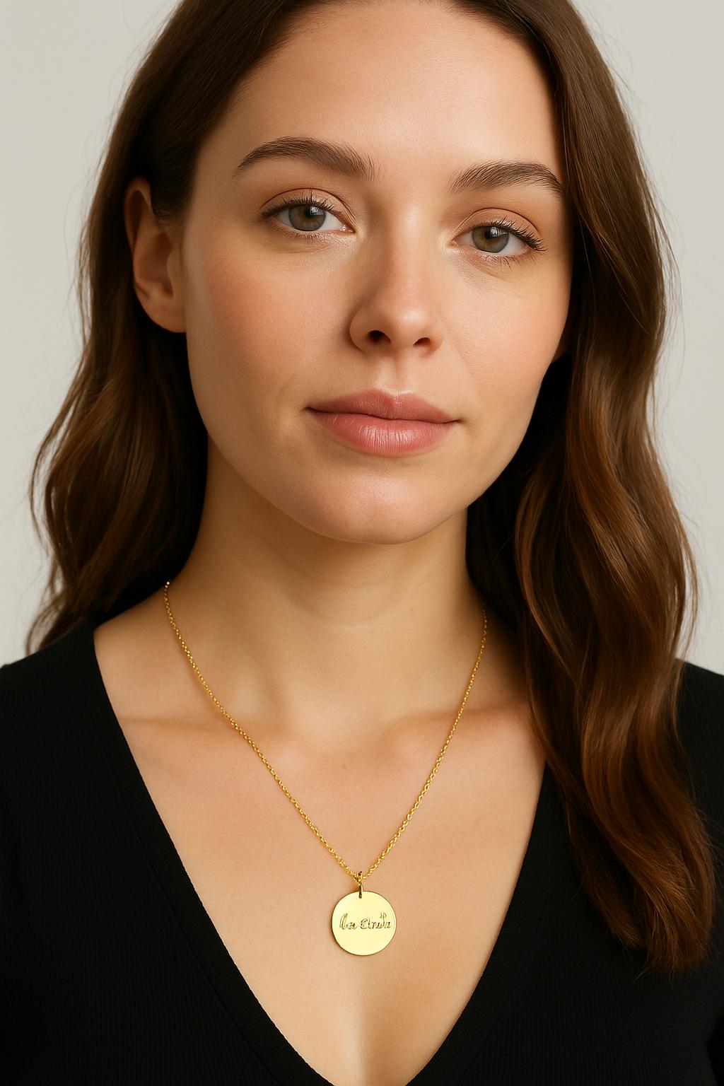 “Psalm 46:10 Be Still necklace silver round charm faith jewelry gift”