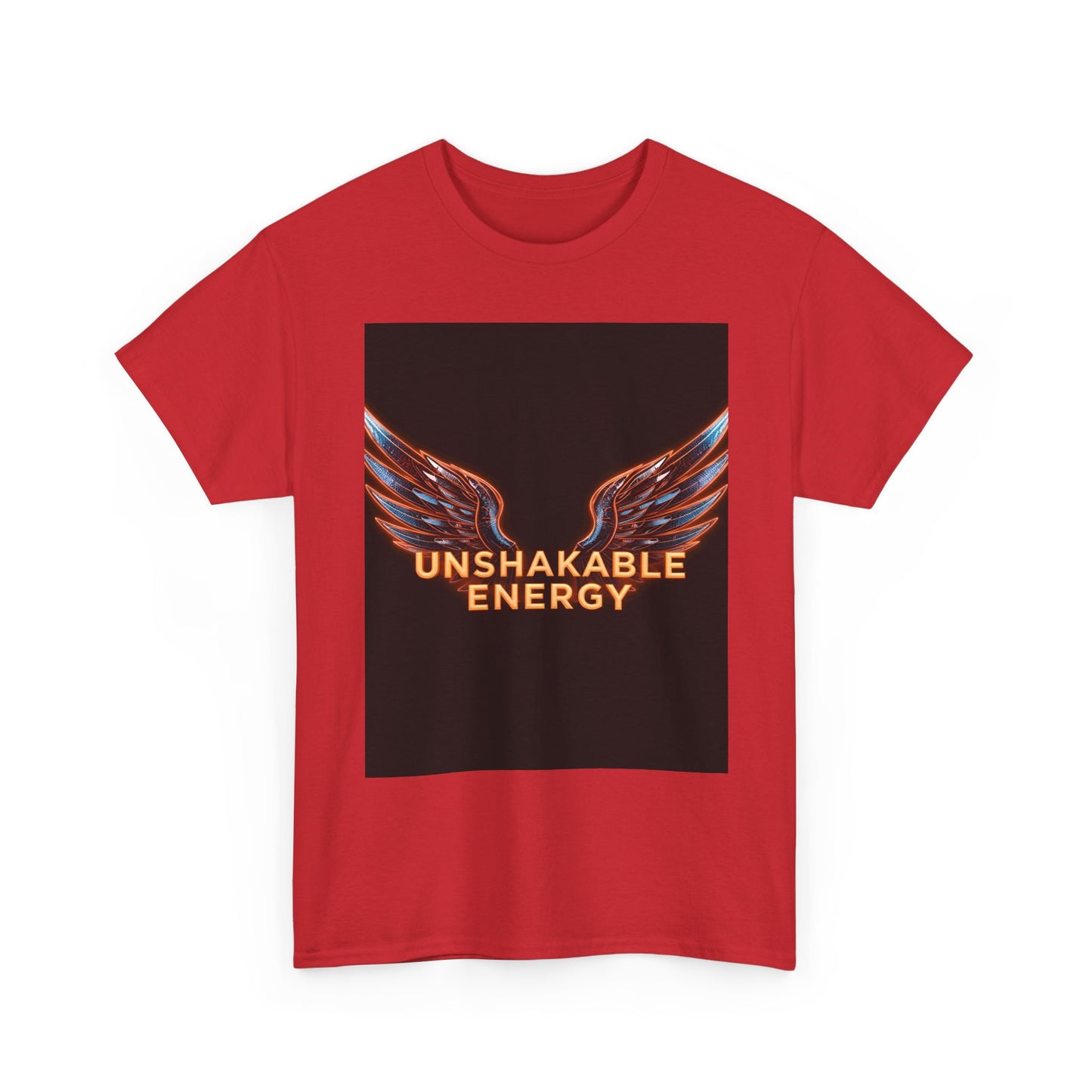Heavy With 'Unshakable Energy' Design Motivational For Inspiration, Gift For Friends, Casual Wear, Workout [...] Graphic Tee | Trendy Str...