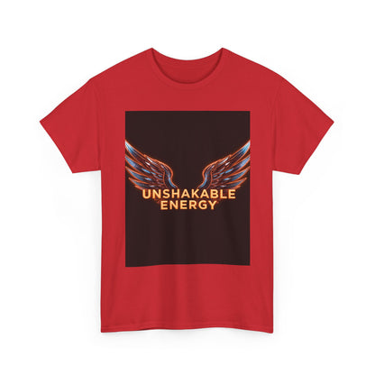 Heavy With 'Unshakable Energy' Design Motivational For Inspiration, Gift For Friends, Casual Wear, Workout [...] Graphic Tee | Trendy Str...