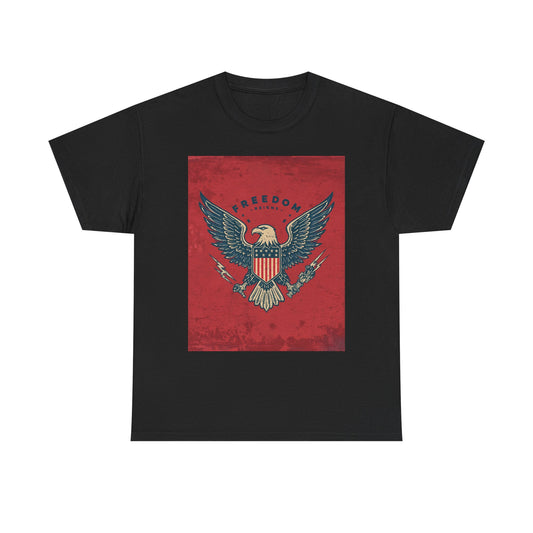 Freedom Eagle Heavy , American Pride , Patriotic , Fourth Of July Gift, Vintage Eagle Graphic Graphic Tee | Trendy Streetwear T-Shirt | U...