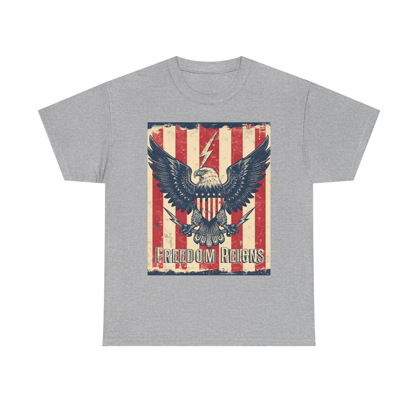 Vintage Freedom Rights Eagle Graphic Tee | Trendy Streetwear T-Shirt | Unisex Cotton Comfort
