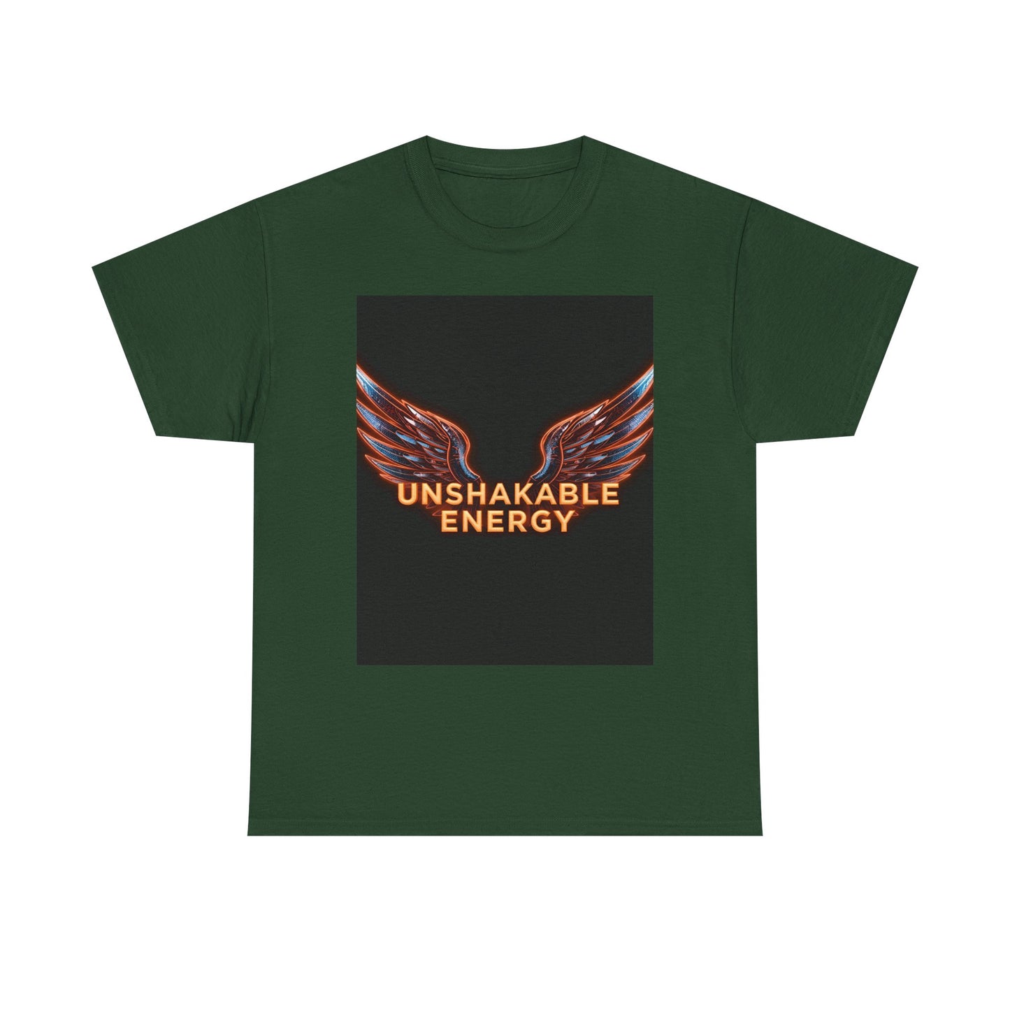 Heavy With 'Unshakable Energy' Design Motivational For Inspiration, Gift For Friends, Casual Wear, Workout [...] Graphic Tee | Trendy Str...