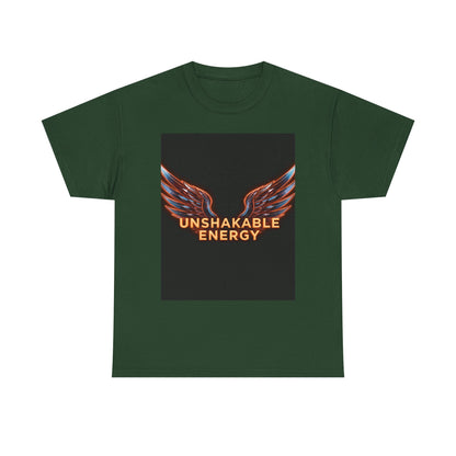 Heavy With 'Unshakable Energy' Design Motivational For Inspiration, Gift For Friends, Casual Wear, Workout [...] Graphic Tee | Trendy Str...