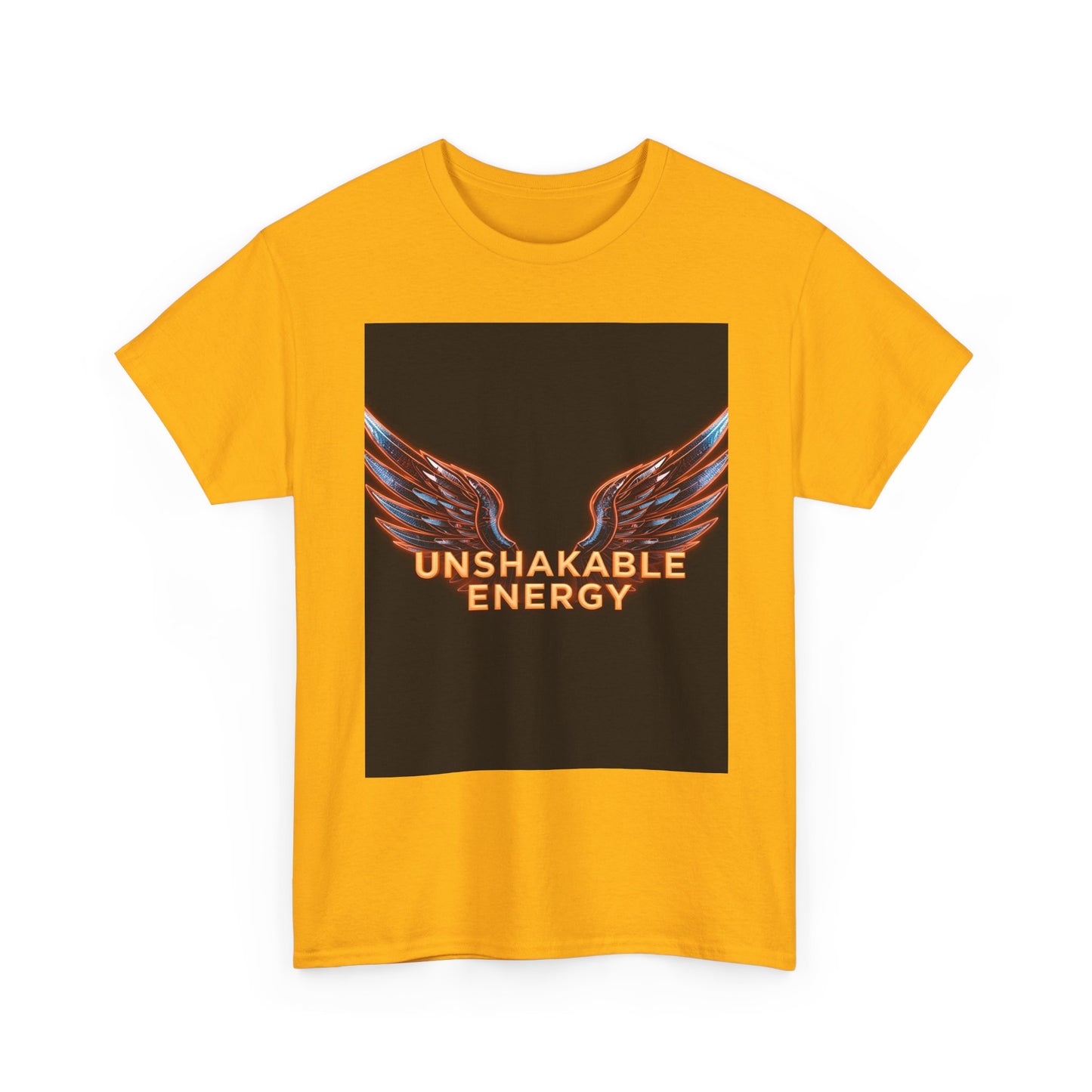 Heavy With 'Unshakable Energy' Design Motivational For Inspiration, Gift For Friends, Casual Wear, Workout [...] Graphic Tee | Trendy Str...