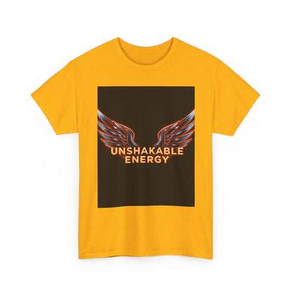 Heavy With 'Unshakable Energy' Design Motivational For Inspiration, Gift For Friends, Casual Wear, Workout [...] Graphic Tee | Trendy Str...