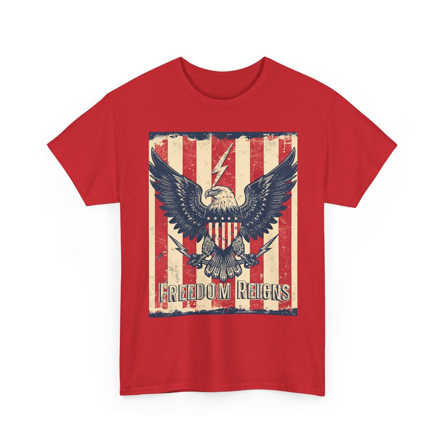 Vintage Freedom Rights Eagle Graphic Tee | Trendy Streetwear T-Shirt | Unisex Cotton Comfort