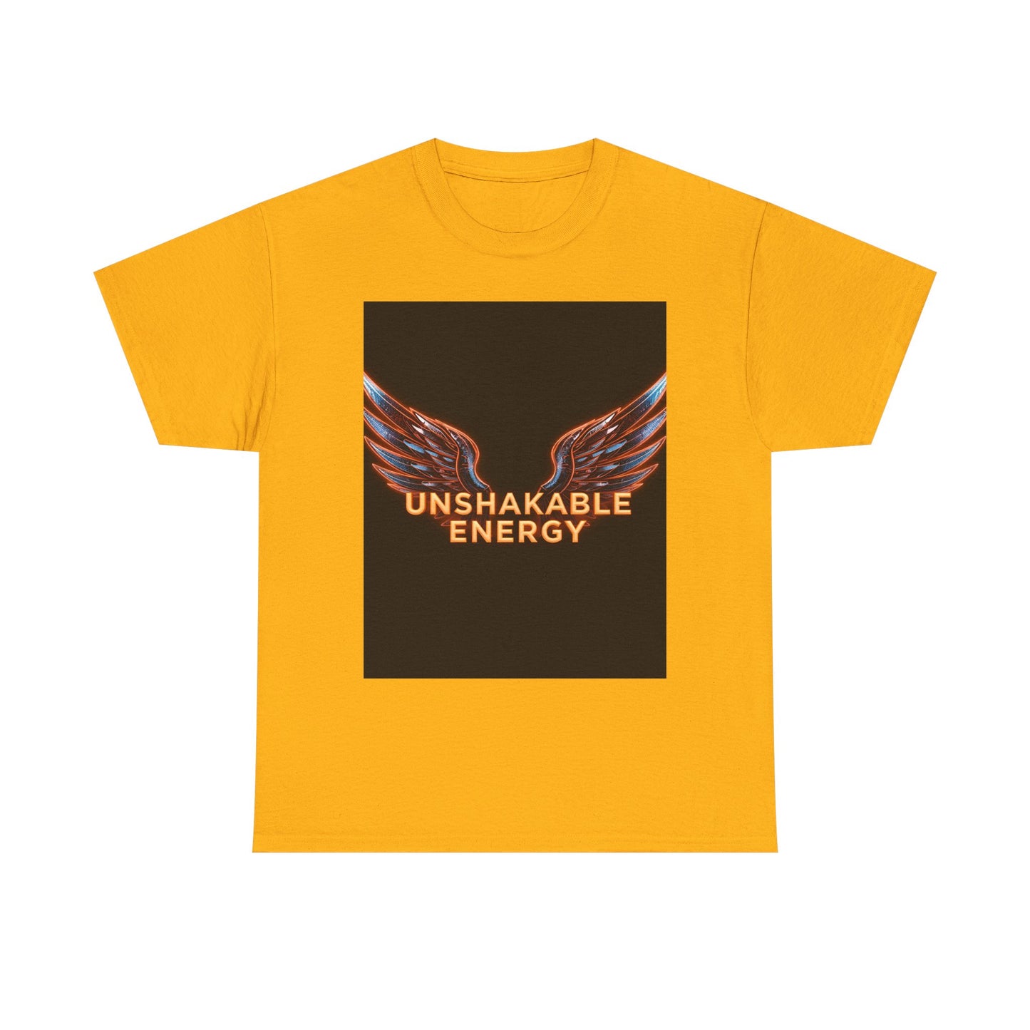 Heavy With 'Unshakable Energy' Design Motivational For Inspiration, Gift For Friends, Casual Wear, Workout [...] Graphic Tee | Trendy Str...