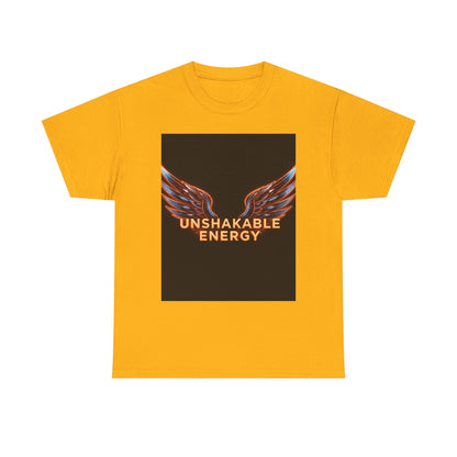 Heavy With 'Unshakable Energy' Design Motivational For Inspiration, Gift For Friends, Casual Wear, Workout [...] Graphic Tee | Trendy Str...