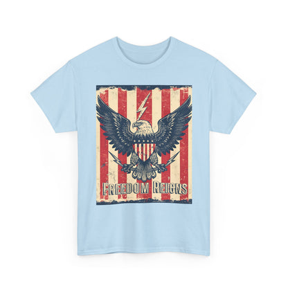 Vintage Freedom Rights Eagle Graphic Tee | Trendy Streetwear T-Shirt | Unisex Cotton Comfort
