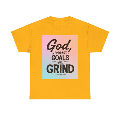 Motivational Graphic 'God, Goals, Grind' Heavy , Inspirational , Everyday Wear, Gift For Dreamers, [...] Graphic Tee | Trendy Streetwear ...