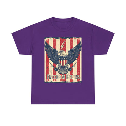 Vintage Freedom Rights Eagle Graphic Tee | Trendy Streetwear T-Shirt | Unisex Cotton Comfort