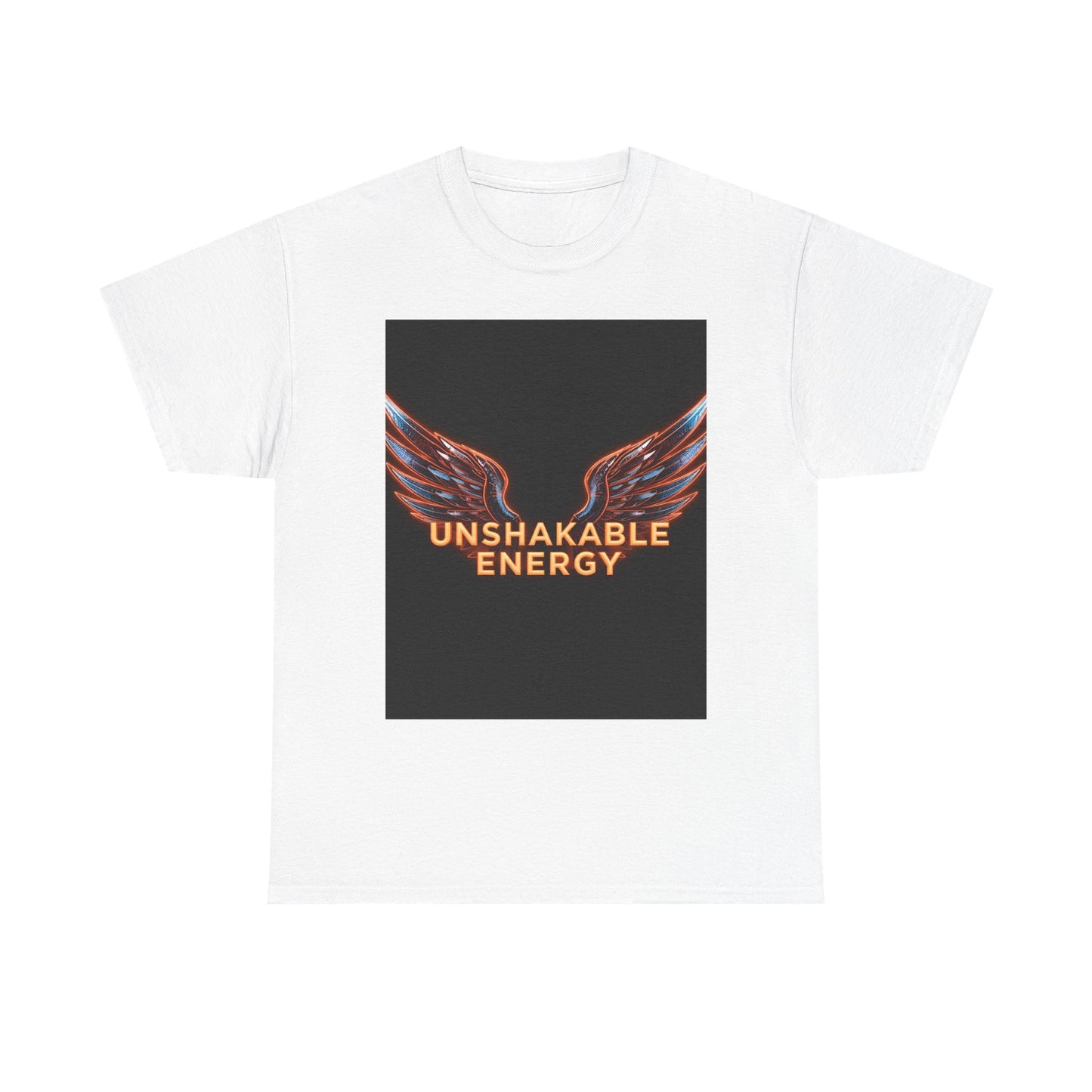 Heavy With 'Unshakable Energy' Design Motivational For Inspiration, Gift For Friends, Casual Wear, Workout [...] Graphic Tee | Trendy Str...