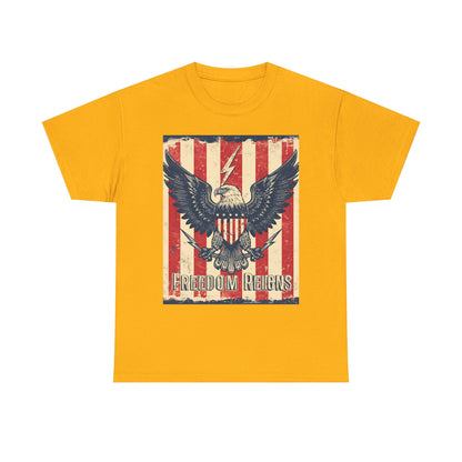 Vintage Freedom Rights Eagle Graphic Tee | Trendy Streetwear T-Shirt | Unisex Cotton Comfort