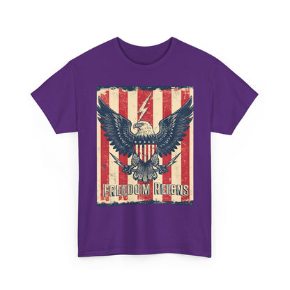 Vintage Freedom Rights Eagle Graphic Tee | Trendy Streetwear T-Shirt | Unisex Cotton Comfort