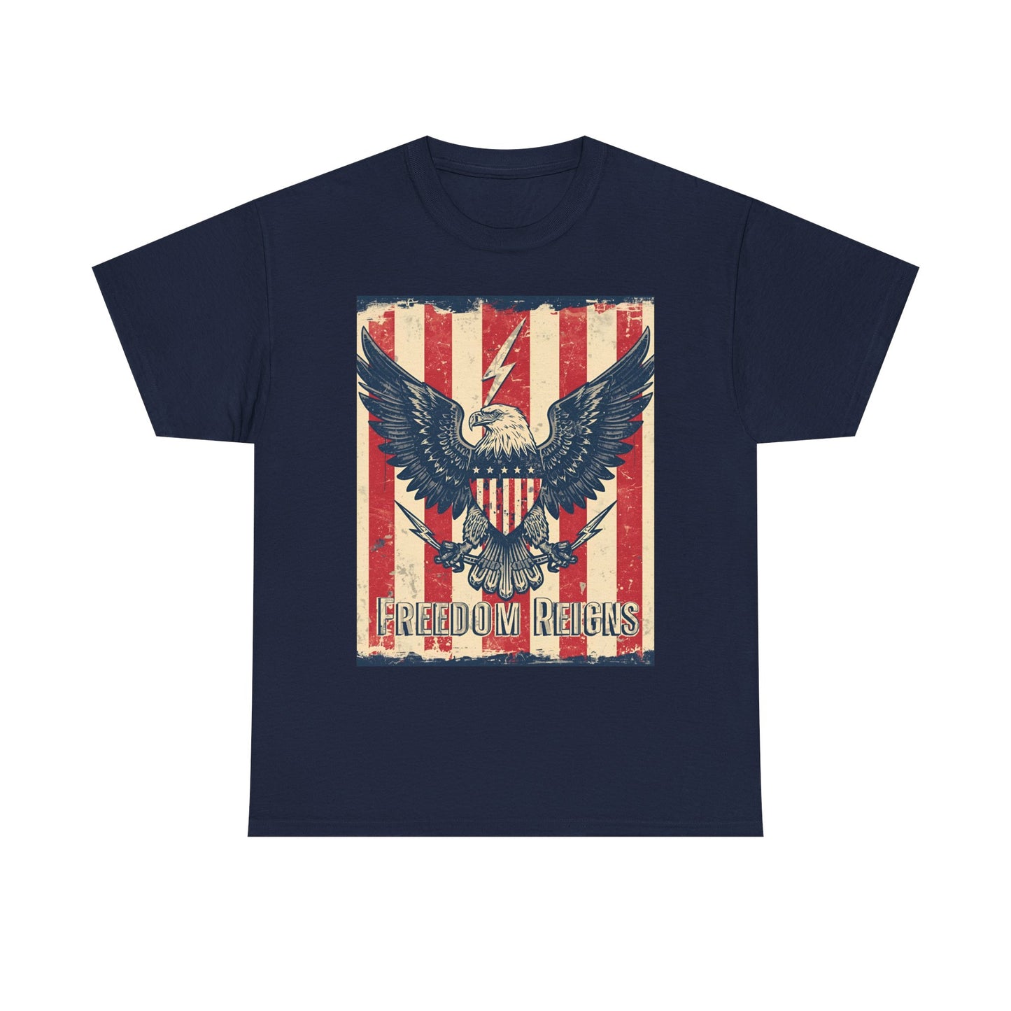 Vintage Freedom Rights Eagle Graphic Tee | Trendy Streetwear T-Shirt | Unisex Cotton Comfort