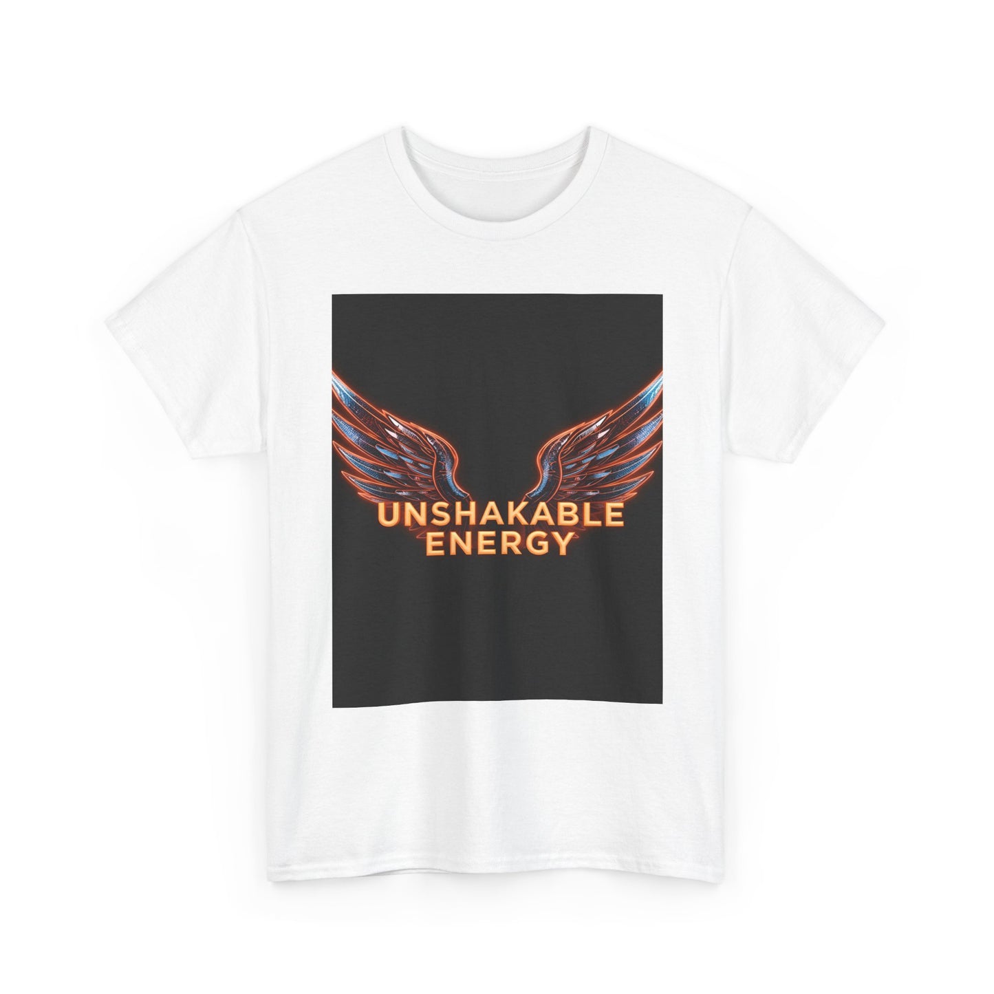Heavy With 'Unshakable Energy' Design Motivational For Inspiration, Gift For Friends, Casual Wear, Workout [...] Graphic Tee | Trendy Str...