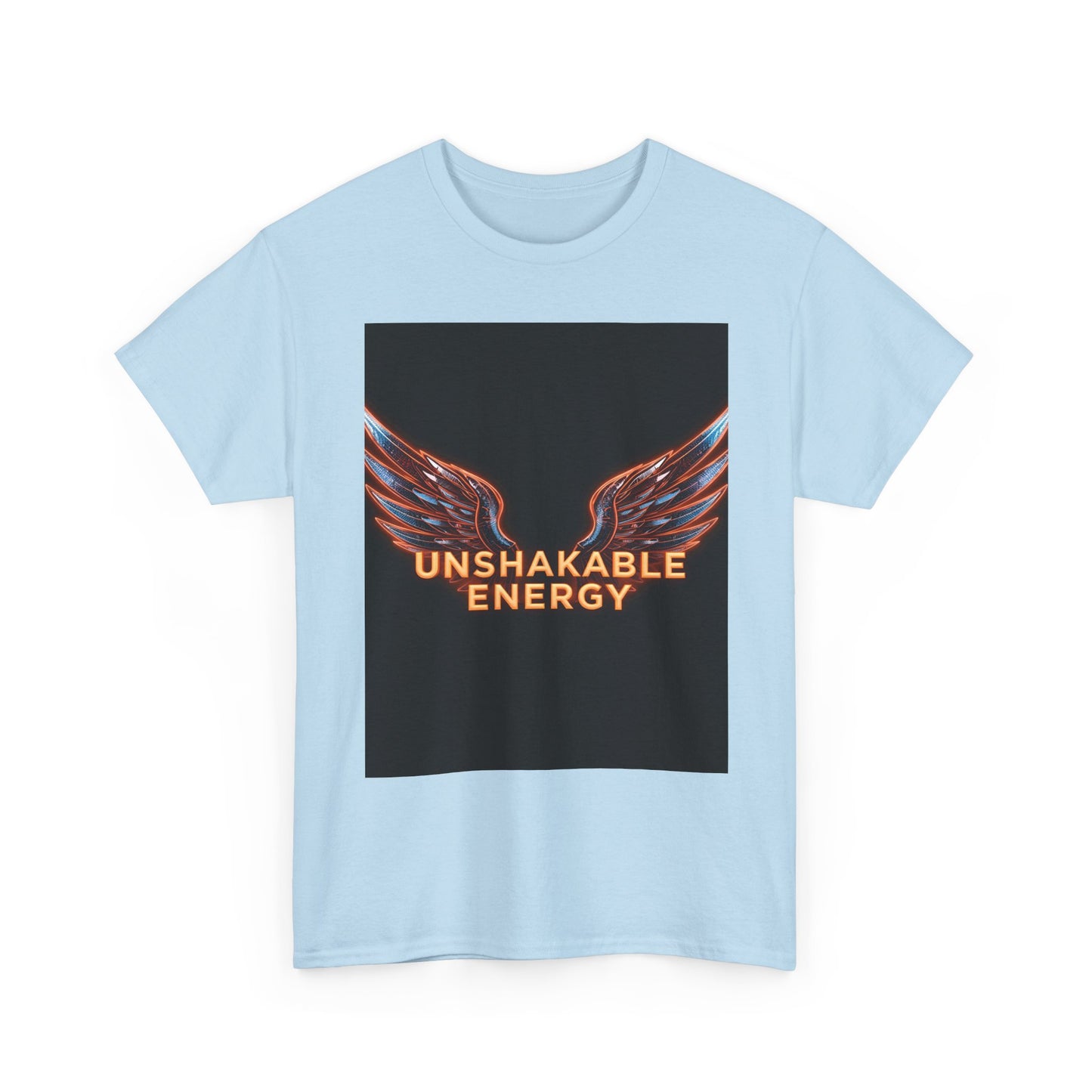 Heavy With 'Unshakable Energy' Design Motivational For Inspiration, Gift For Friends, Casual Wear, Workout [...] Graphic Tee | Trendy Str...