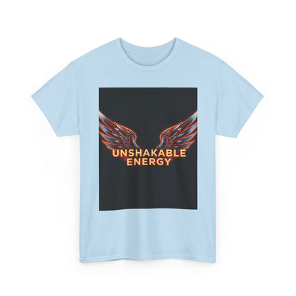 Heavy With 'Unshakable Energy' Design Motivational For Inspiration, Gift For Friends, Casual Wear, Workout [...] Graphic Tee | Trendy Str...