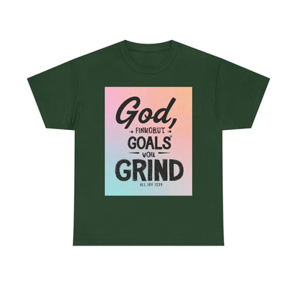 Motivational Graphic 'God, Goals, Grind' Heavy , Inspirational , Everyday Wear, Gift For Dreamers, [...] Graphic Tee | Trendy Streetwear ...