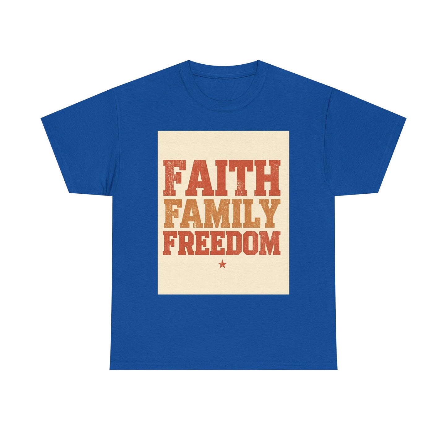 Heavy Faith Family Freedom Graphic , Inspirational , Family Gathering , Casual Wear, Gift For Loved Ones Graphic Tee | Trendy Streetwear ...