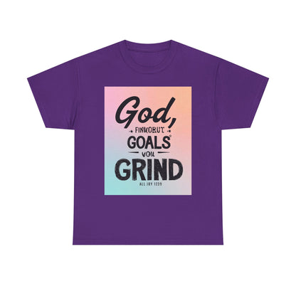 Motivational Graphic 'God, Goals, Grind' Heavy , Inspirational , Everyday Wear, Gift For Dreamers, [...] Graphic Tee | Trendy Streetwear ...