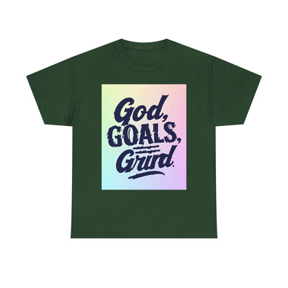 Inspirational Heavy God Goals Festival , Motivational Gift, Casual Wear, Spiritual Graphic Tee | Trendy Streetwear T-Shirt | Unisex Cotto...